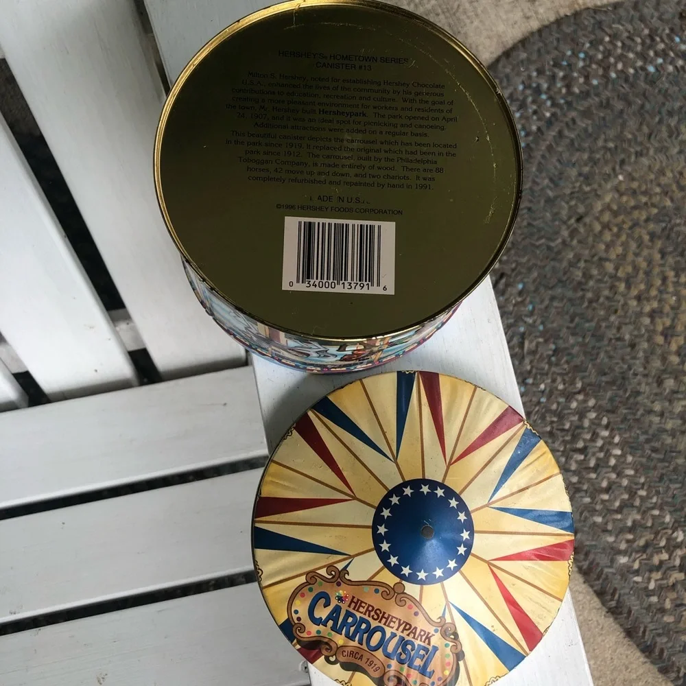 Vintage Hershey Park Carrousel Tin